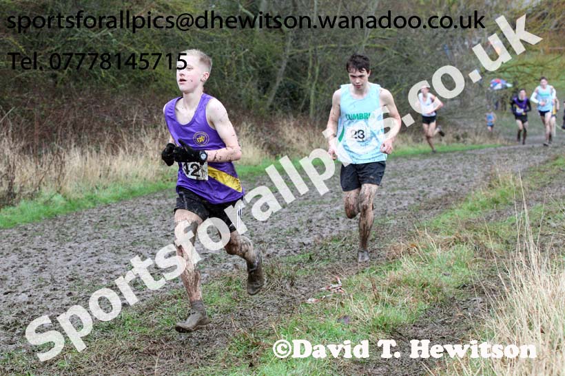 Senior boys Northern Inter Counties Schools Cross Country, Stockton. Photo: David T. Hewitson/Sports for All Pics
